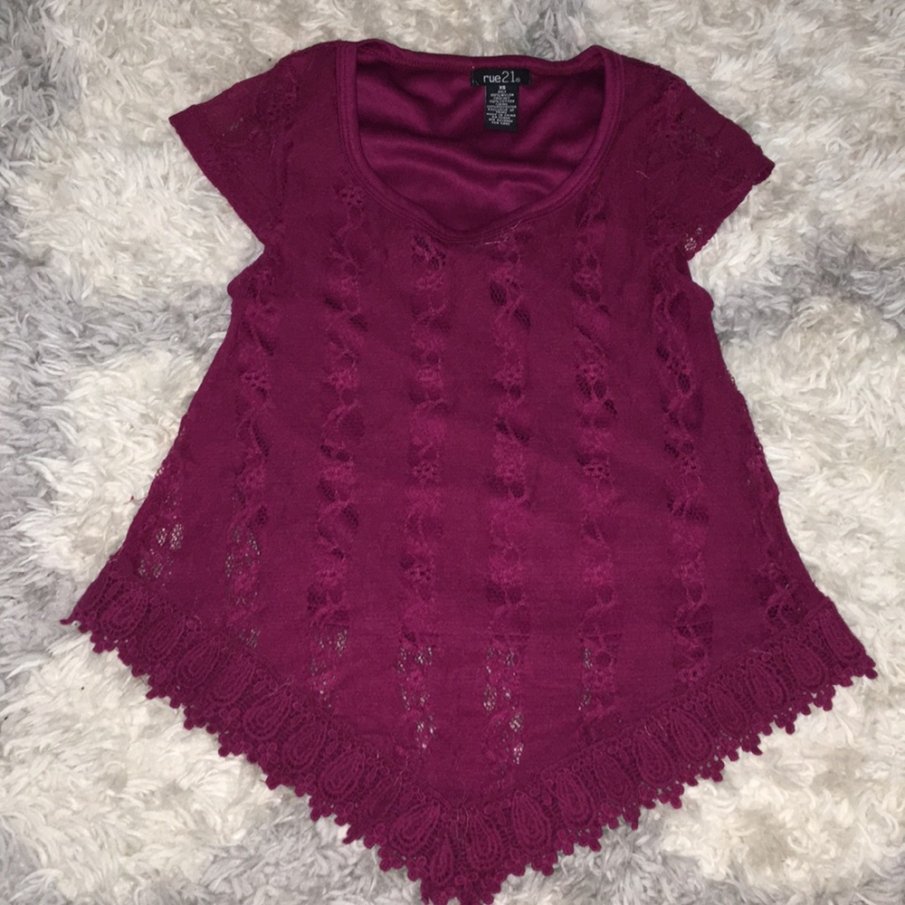 Lacey crop top